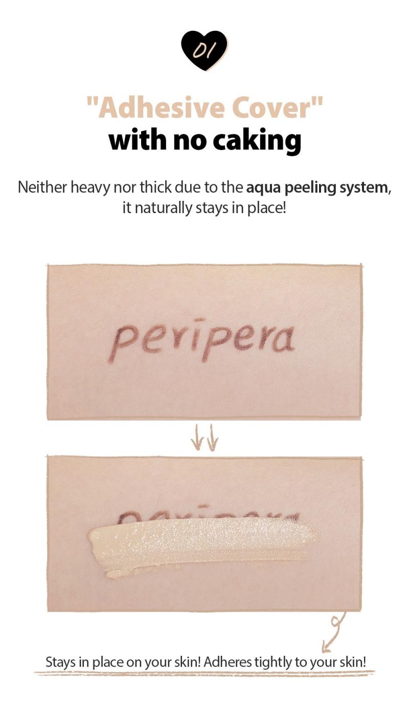 Kem che khuyết điểm Peripera lâu trôi gấp hai lần trang điểm tự nhiên