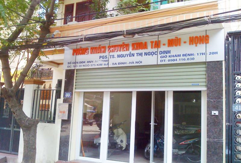 Phòng khám của PGS - TS Nguyễn Thị Ngọc Dinh