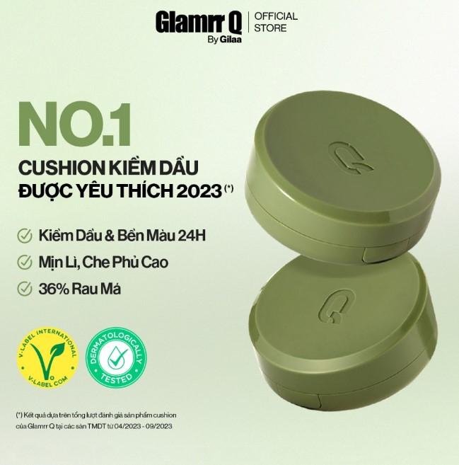 Phấn nước Glamrr Q Vegan Super Cover Cushion SPF50+/PA+++