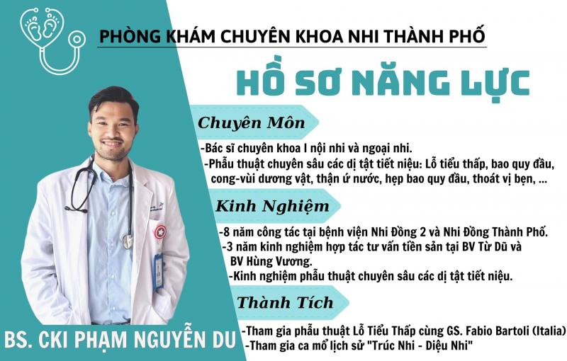 Phòng Khám Chuyên Khoa Nhi Thành Phố - BS CK1 Phạm Nguyễn Du