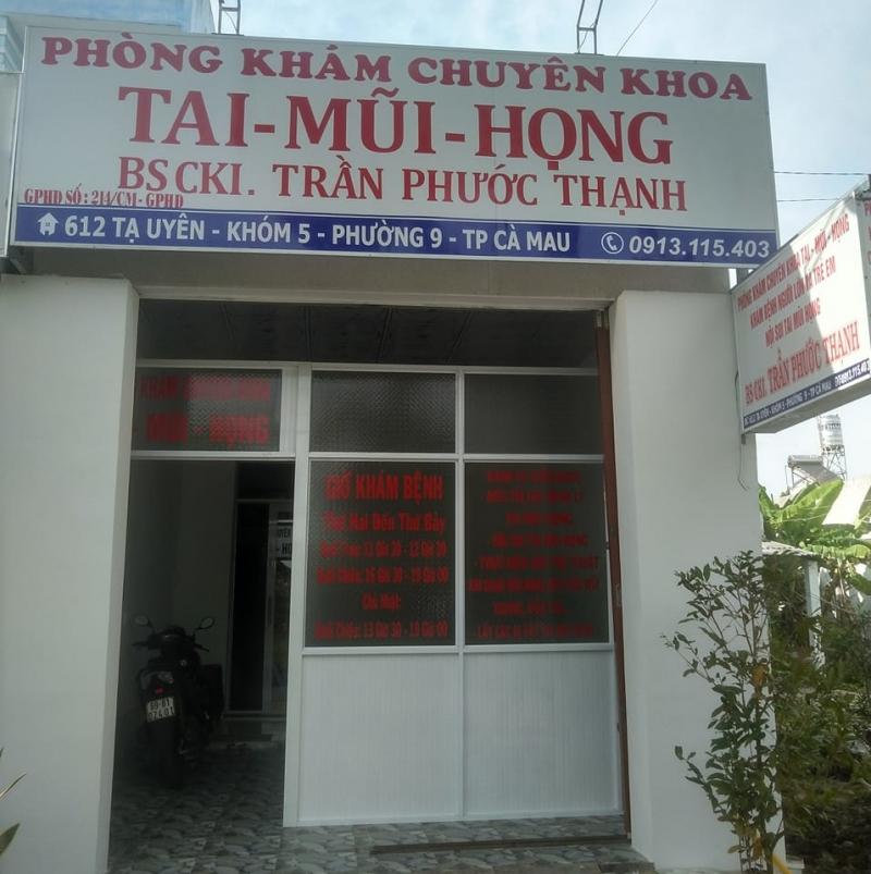Phòng khám chuyên khoa Tai Mũi Họng Bs CKI Trần Phước Thạnh