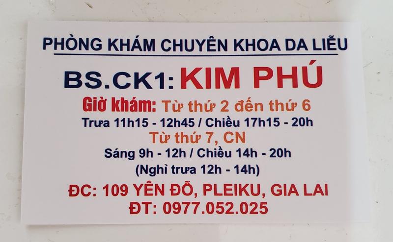 Phòng Khám Da Liễu BS CK 1 Kim Phú