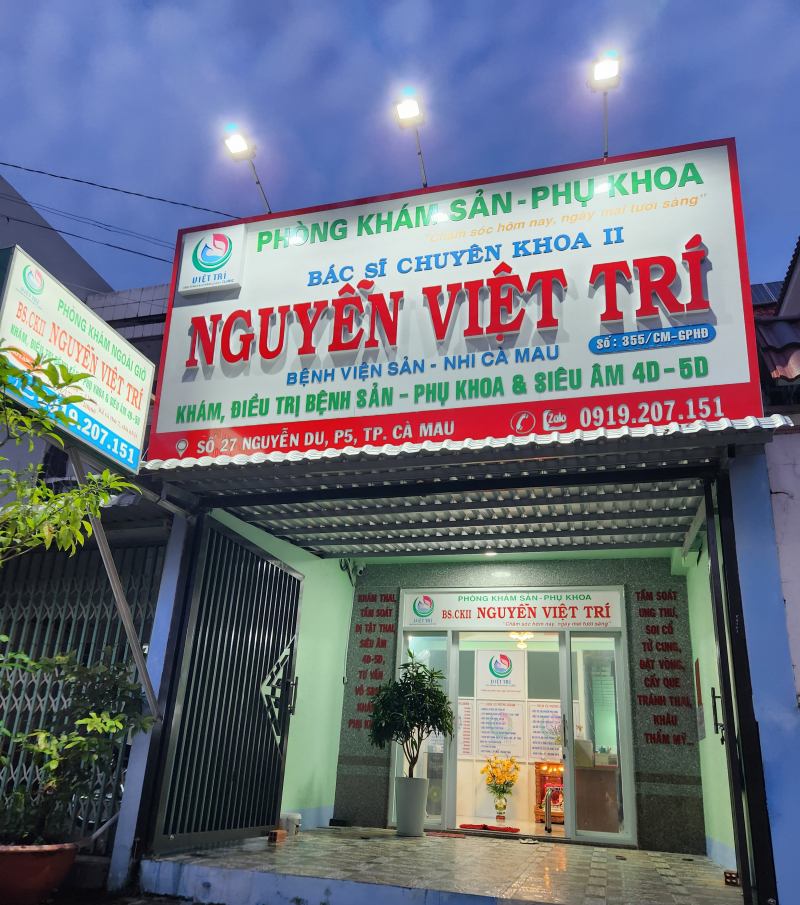 Phòng Khám Sản Phụ Khoa – BS.CK2 Nguyễn Việt Trí