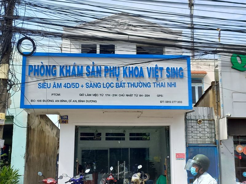Phòng khám sản phụ khoa - Siêu âm 5D Việt Sing Dĩ An