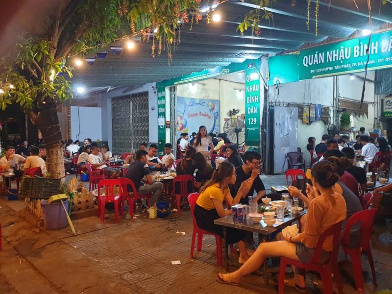 Quán nhậu bình dân 129 Huỳnh Tấn Phát - Đà Nẵng