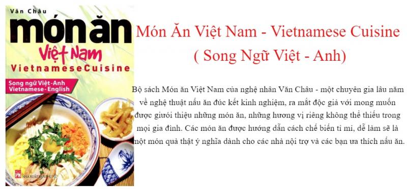Sách - Món Ăn Việt Nam - Vietnamese Cuisine ( Song Ngữ Việt - Anh) - PNU