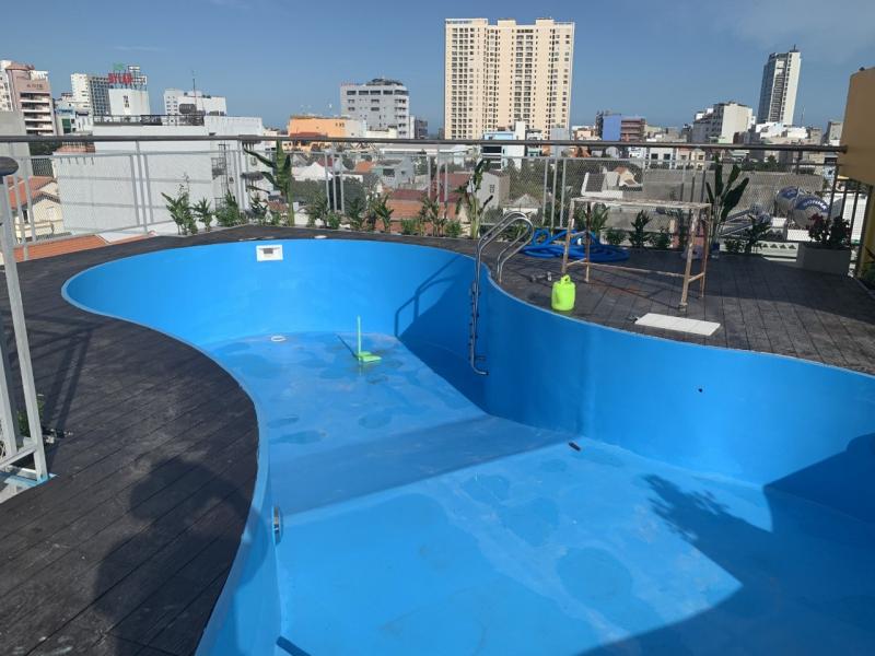Phủ chống thấm bể bơi Sài Gòn composite
