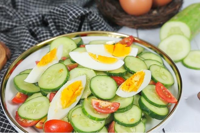 Salad dưa chuột trứng