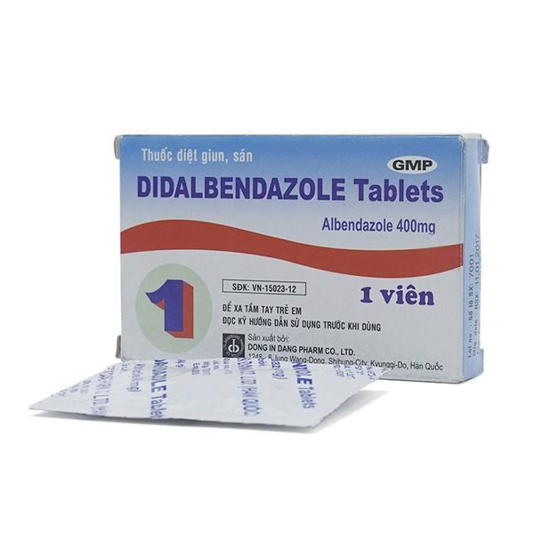 Viên uống tẩy giun Didalbendazole Tablets