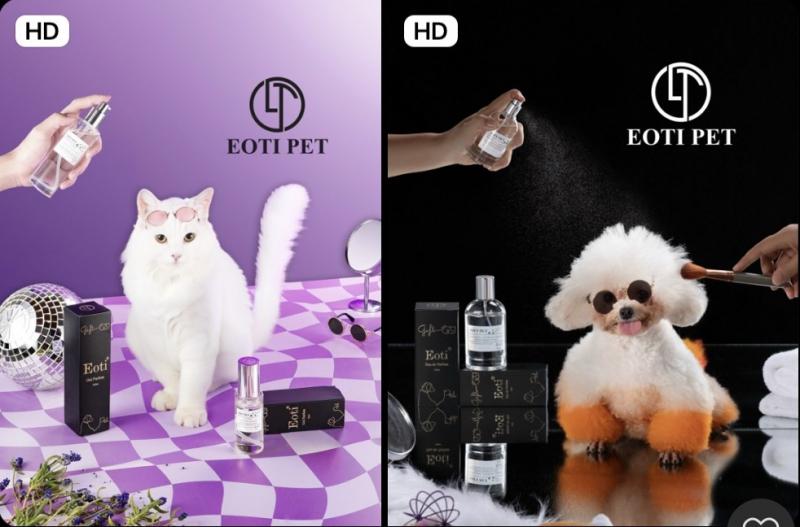 Sản phẩm nước hoa, gel thơm cho thú cưng của thương hiệu EOTI GROUP
