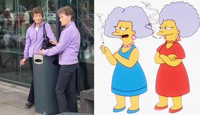 Selma và Patty Bouvier từ The Simpsons
