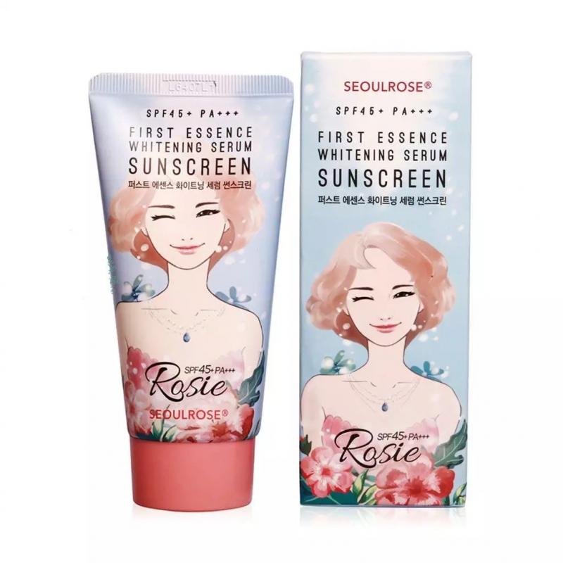 Seoul Rose Rosie First Essence Whitening Serum Sunscreen