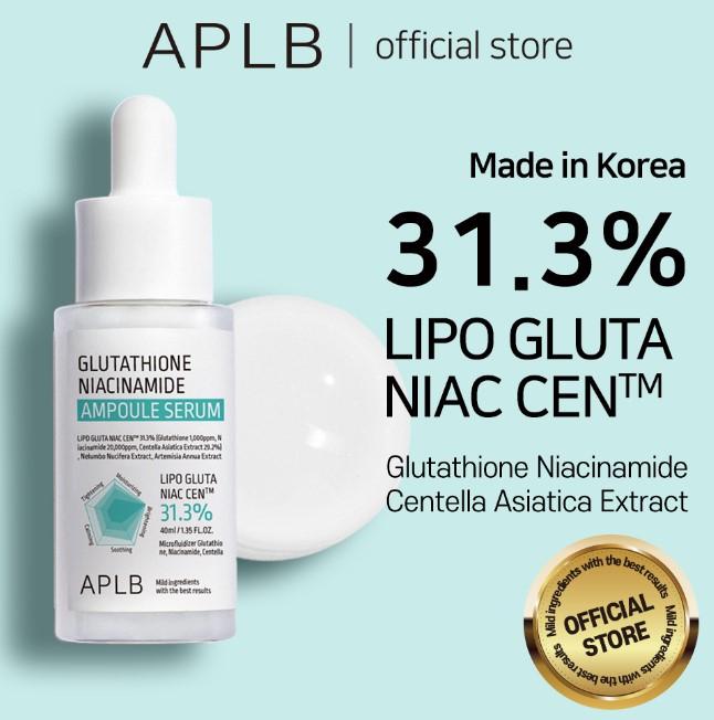 Serum dưỡng trắng da APLB Glutathione Niacinamide Ampoule Serum