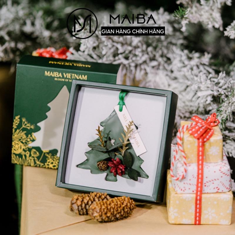 Set Quà tặng sáp thơm Maiba Giáng sinh hình cây thông quý phái khử mùi thơm phòng
