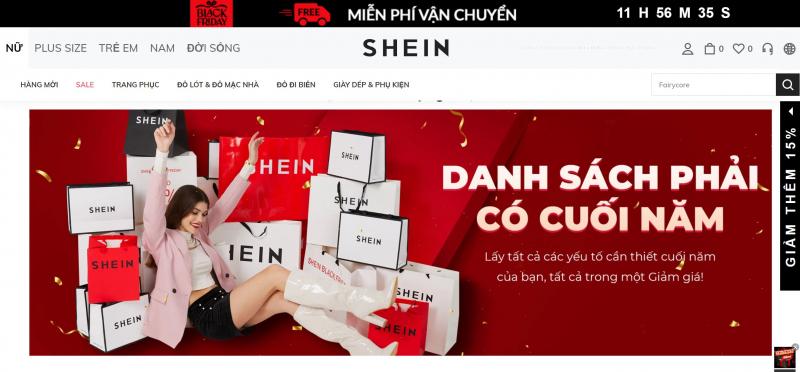 SHEIN là hệ thống chuyên bán lẻ thời trang nhanh trực tuyến