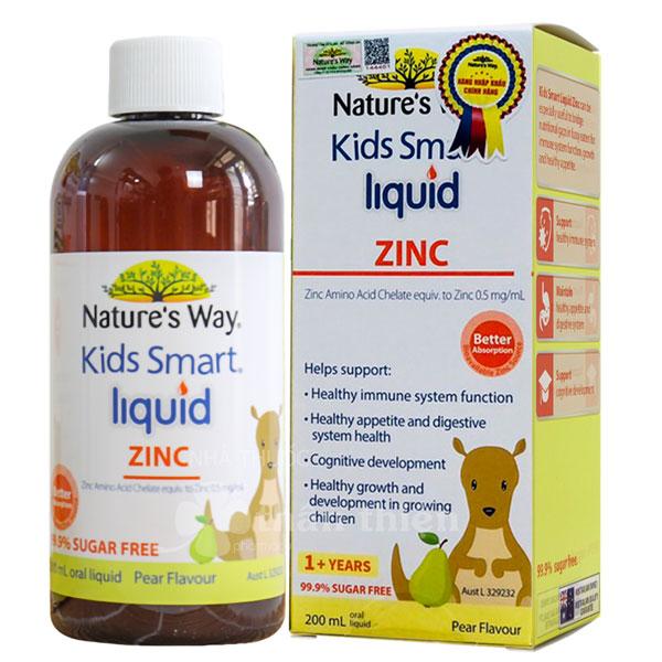 Siro bổ sung kẽm cho bé Nature's Way Kids Smart Liquid Zinc