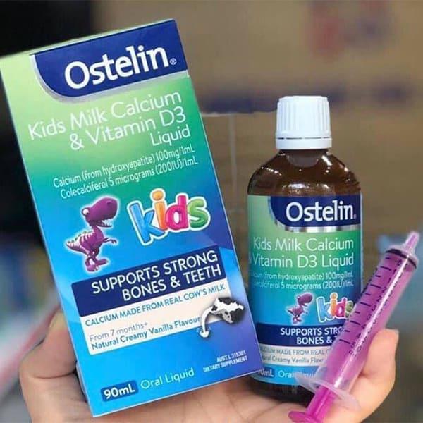Siro Kids Milk Calcium & Vitamin D3 Liquid - bổ sung Canxi cho trẻ trên 7 tháng tuổi
