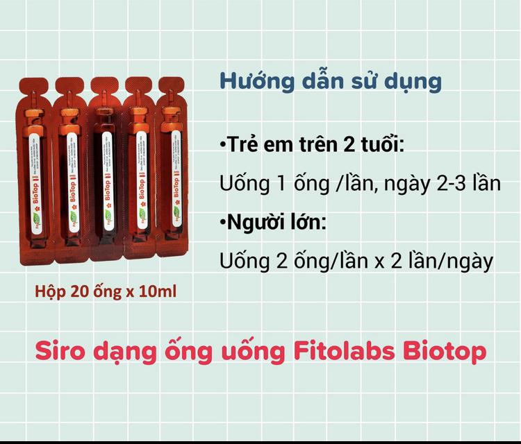 Siro tăng đề kháng cho bé Fitolabs Biotop giúp ăn ngon, hấp thu tốt, bé phát triển toàn diện