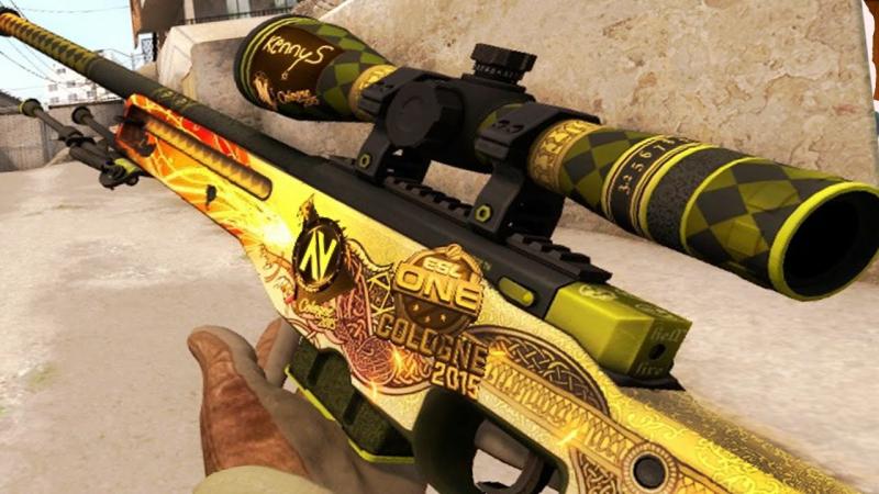 Skin lưu niệm AWP Dragon Lore Sniper trong Counter-Strike: Global Offensive