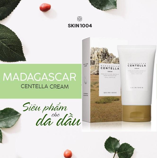 Kem dưỡng rau má giảm mụn, phục hồi da Skin1004 Madagascar Centella Asiatica 100 Cream