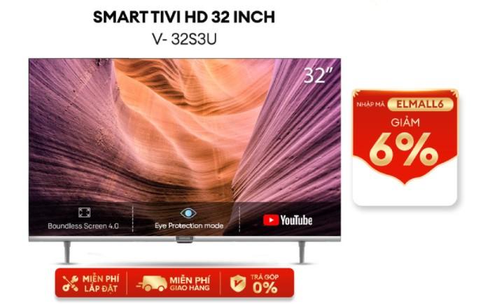 Smart TV HD Coocaa 32 Inch Wifi 32S3U