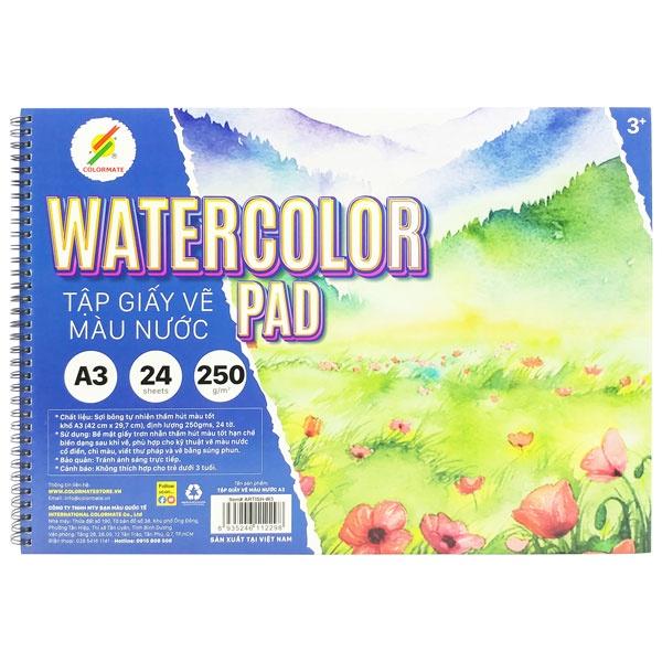 Sổ vẽ màu nước Watercolor Pad
