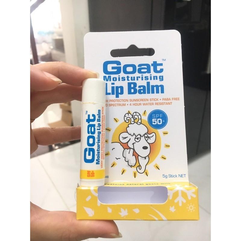 Son dưỡng môi chống nắng Goat Moisturising Lip Balm với SPF 50+