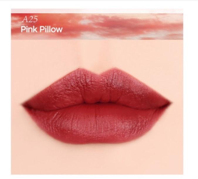 Son kem Black Rouge Air Fit Velvet Tint Ver 5 ﻿(A25 - Pink Pillow: Đỏ sậm ánh hồng mềm mại)
