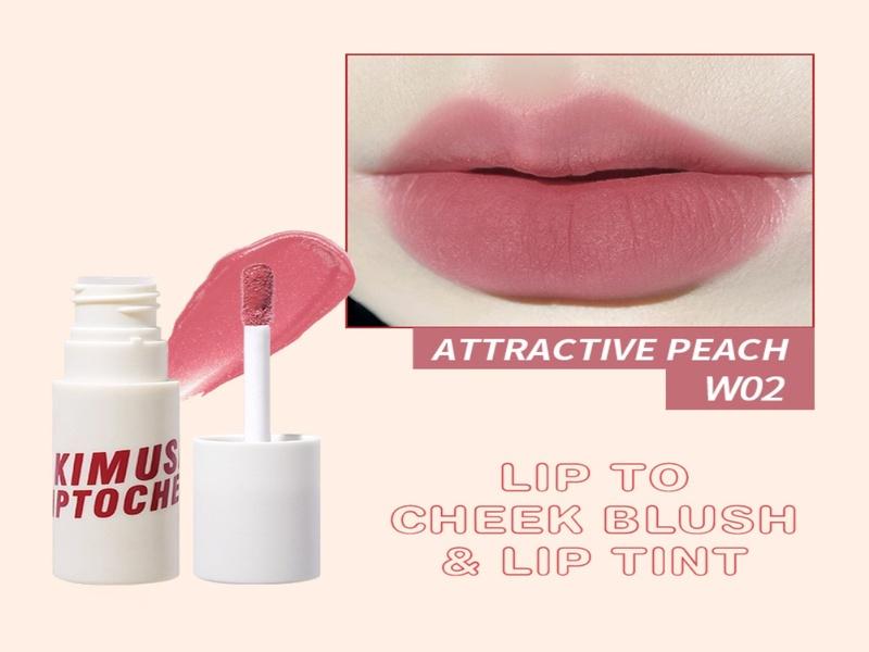 Son môi KIMUSE màu W02 Attractive Peach