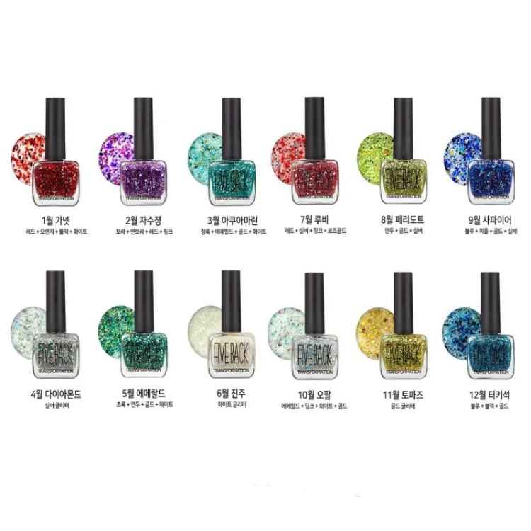 Sơn móng tay kim tuyến lấp lánh Hàn Quốc The Rucy FB Nail Glitter