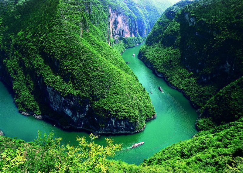Phong cảnh trên sông Trường Giang