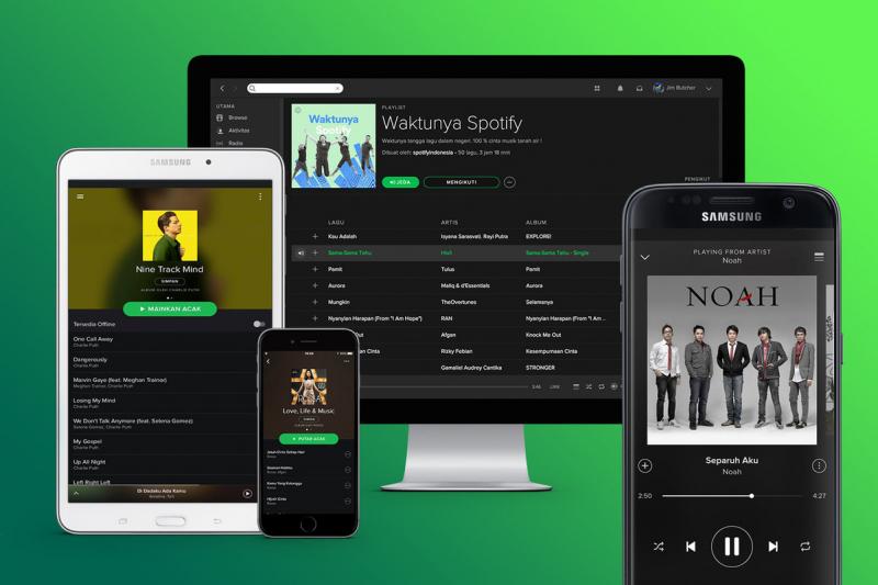 Spotify hỗ trợ trên hầu hết các thiết bị điện tử