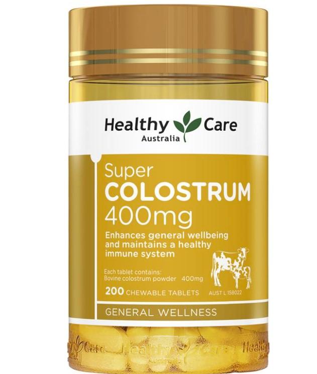 Sữa bò non dạng viên của Úc Healthy Care Super Colostrum