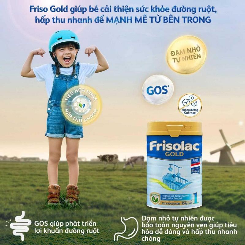 Sữa bột Friso Gold 1 850g dành cho bé từ 0 - 6 tháng tuổi