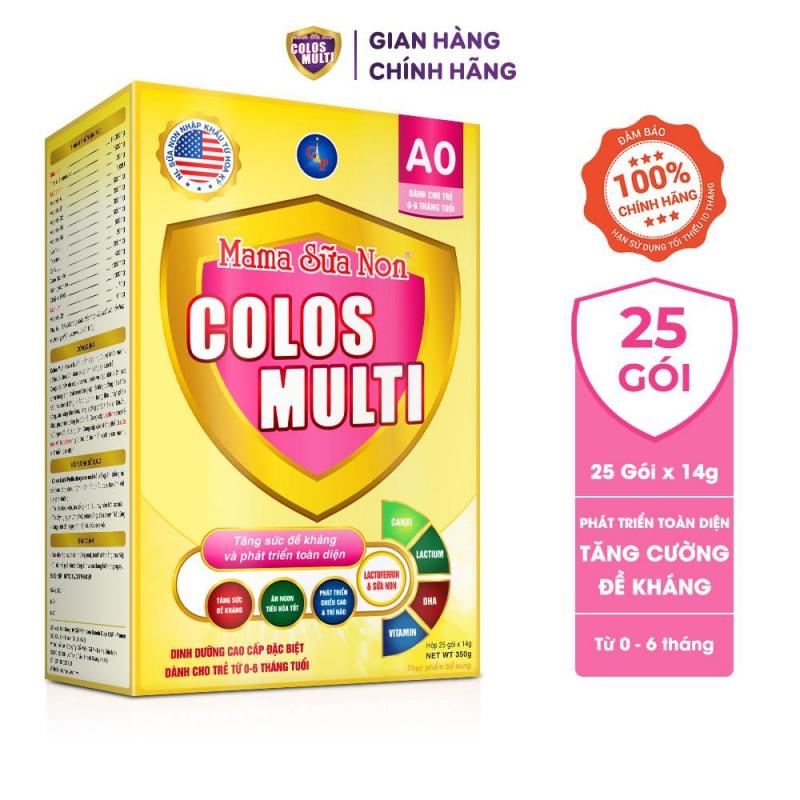 Sữa bột Colosmulti A0 hỗ trợ tăng cường sức đề kháng cho trẻ