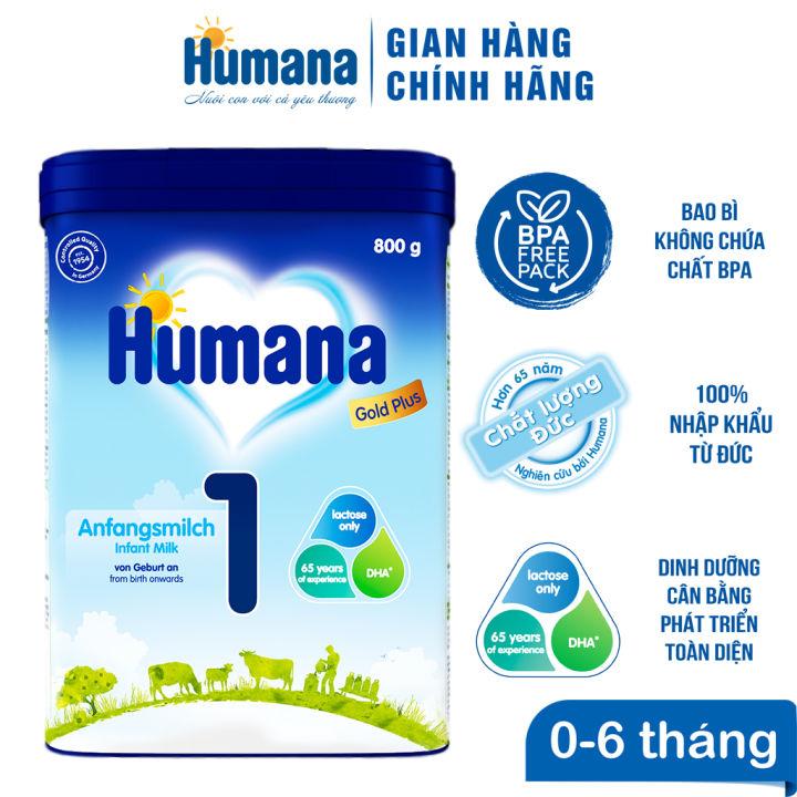 Sữa bột công thức dinh dưỡng Humana Gold Plus 1