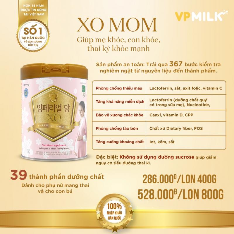 Sữa bột Namyang Imperial Mom XO