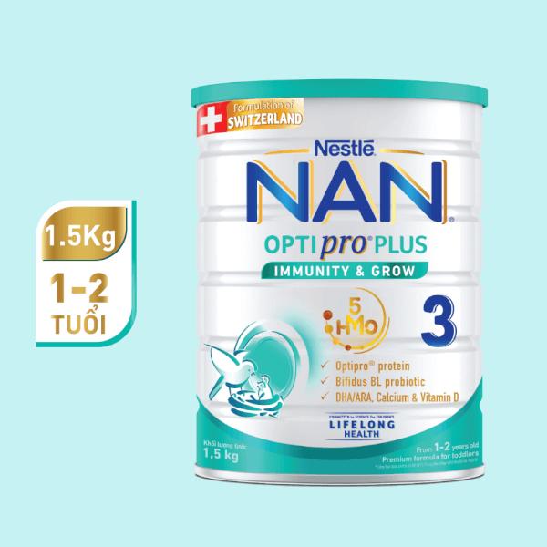 Sữa bột Nestlé NAN Optipro Plus cho bé từ 1-2 tuổi
