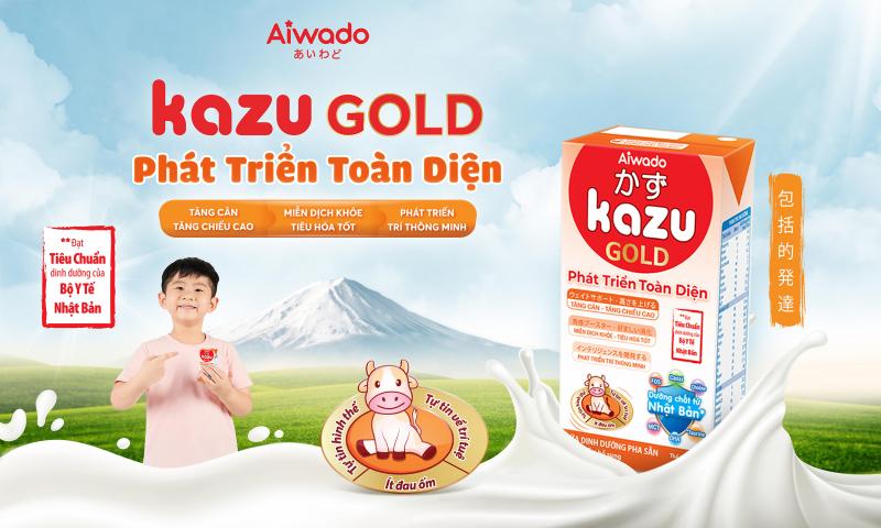 Sữa bột pha sẵn Aiwado Kazu Gold