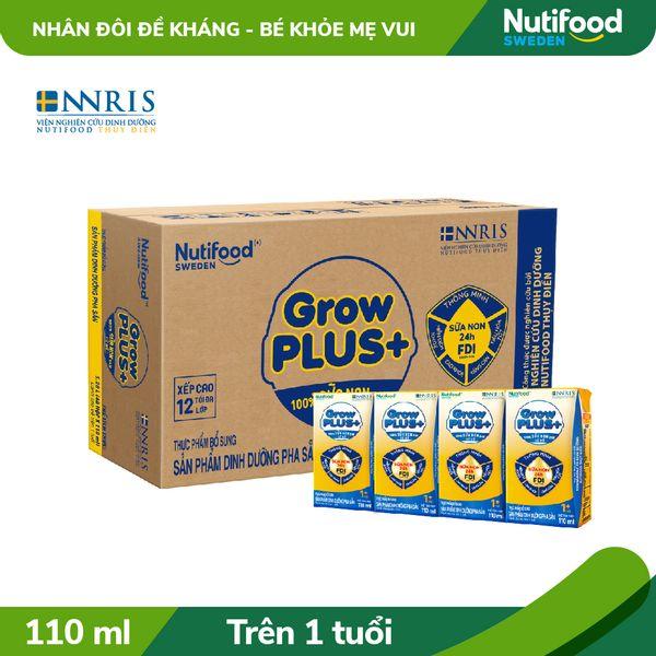 Sữa bột pha sẵn GrowPLUS+ (vàng) - Sữa non tăng đề kháng (48 hộp x 110ml)