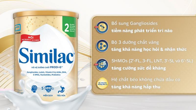 Sữa bột Similac 5G số 2 (6 -12 tháng tuổi)