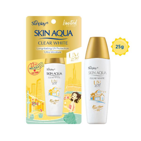 Sữa chống nắng hằng ngày dưỡng trắng cho da dầu Sunplay Skin Aqua Clear White SPF50