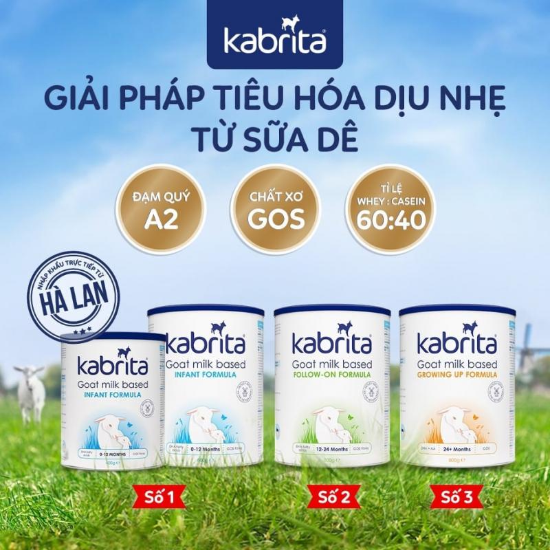 Sữa dê Kabrita - dịu nhẹ cho hệ tiêu hóa trẻ dị ứng đạm bò