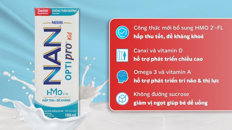 Sữa dinh dưỡng pha sẵn Nestle Nan Optipro Kid