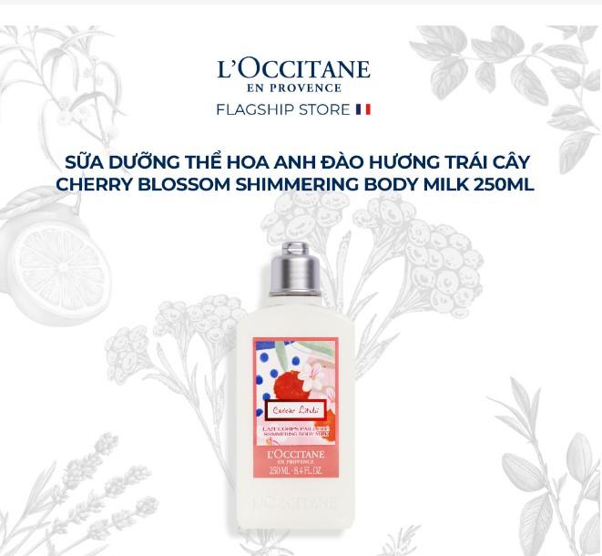 Sữa dưỡng thể hương hoa anh đào  L'Occitane Cherry Blossom Body Milk