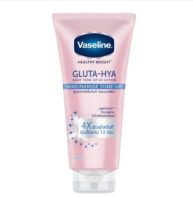 Sữa dưỡng thể nâng tông tức thì Vaseline Healthy Bright Gluta-Hya Body Tone-Up UV Lotion