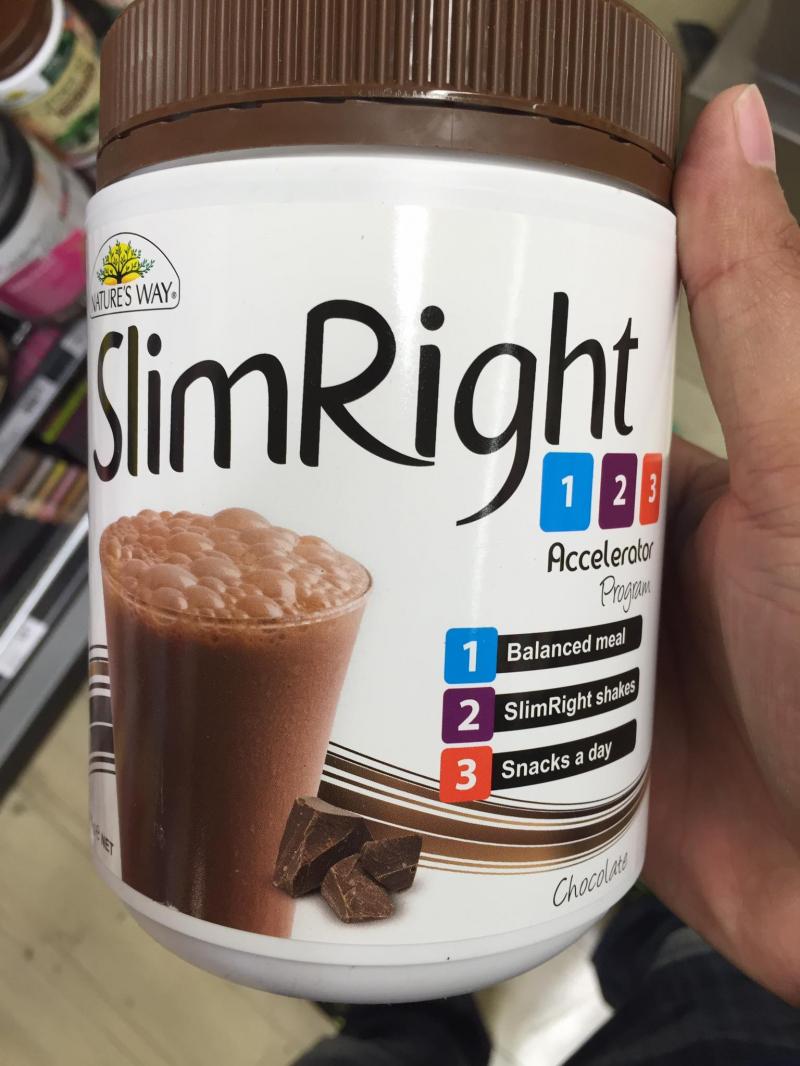 Sữa giảm cân Nature's way Slim Right vị chocolate