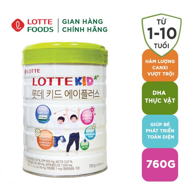 Sữa Lotte Kid A+ Hàn Quốc hỗ trợ trẻ tăng chiều cao