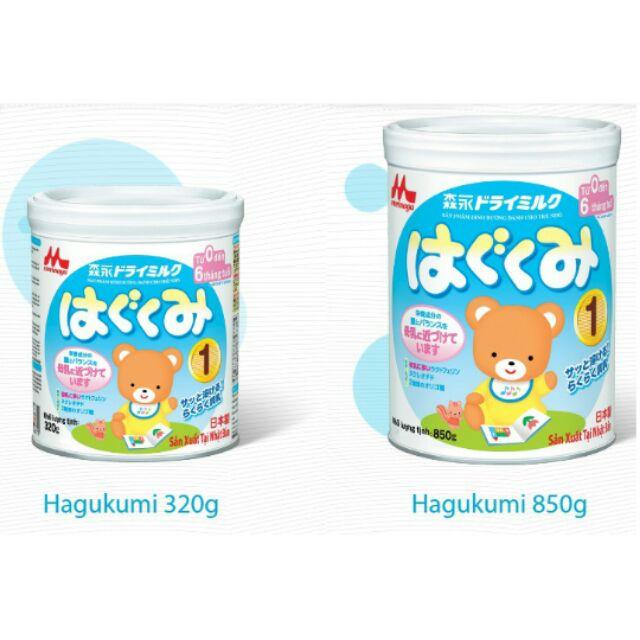 Sữa Morinaga Hagukumi số 1 320g/850g