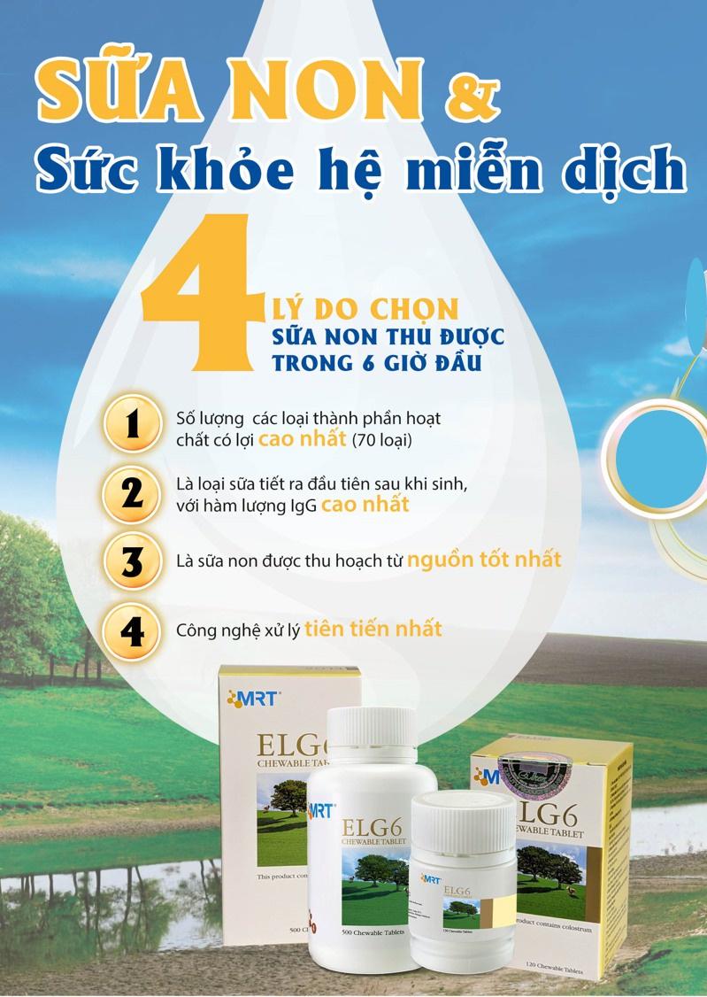 Sữa non Elken MRT ELG6 Chewable Tablet